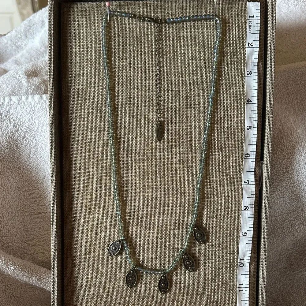 Plunder Turquoise Necklace with Silver Charms